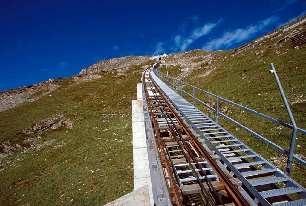 Staircase on Mount Nizen, Switzerland 