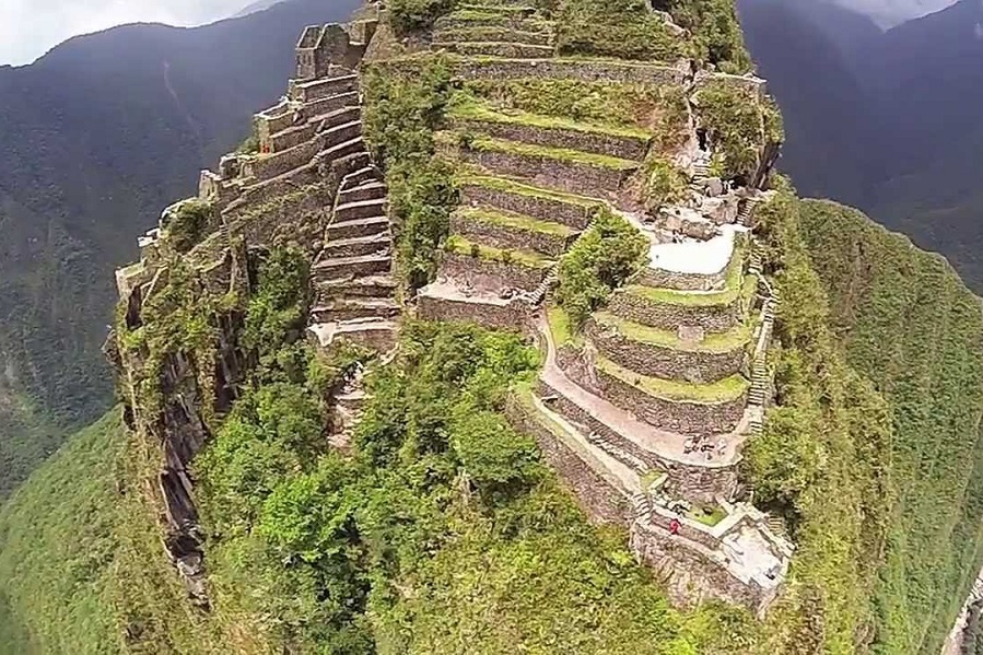 Staircase to Machu Picchu, Peru 