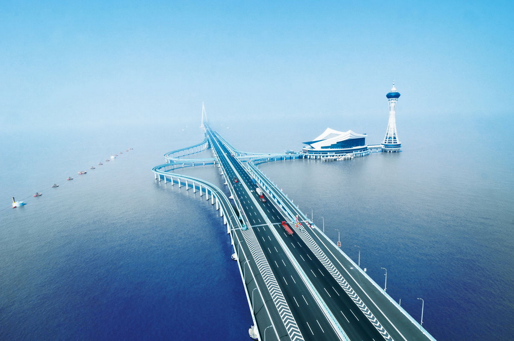 Hangzhou Bay Bridge - 35.6 km 