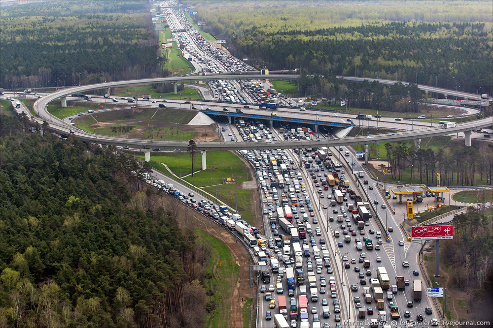 Ring road in Moscow 