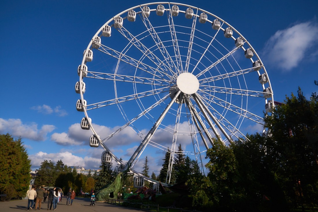 Ferris wheel in the park  