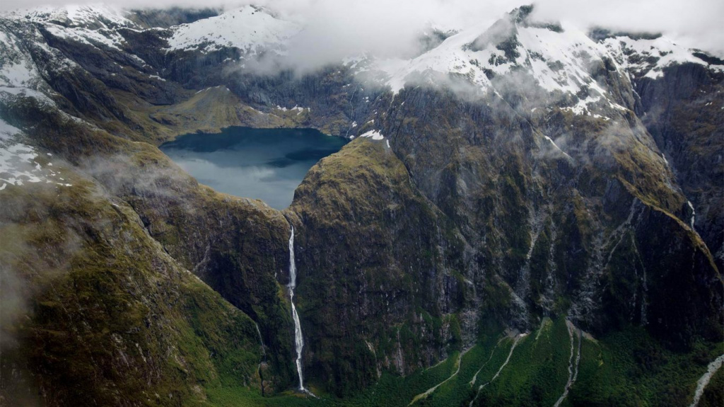Brown Falls, Fiordland, New Zealand 