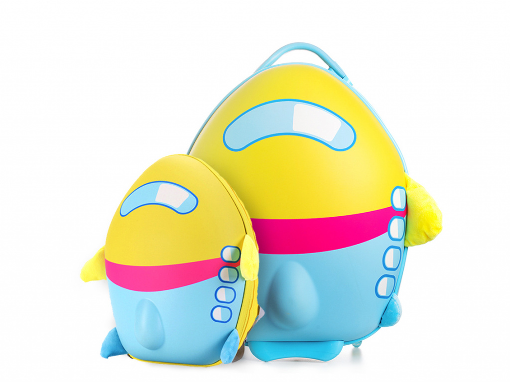 Anilove backpack and suitcase set 