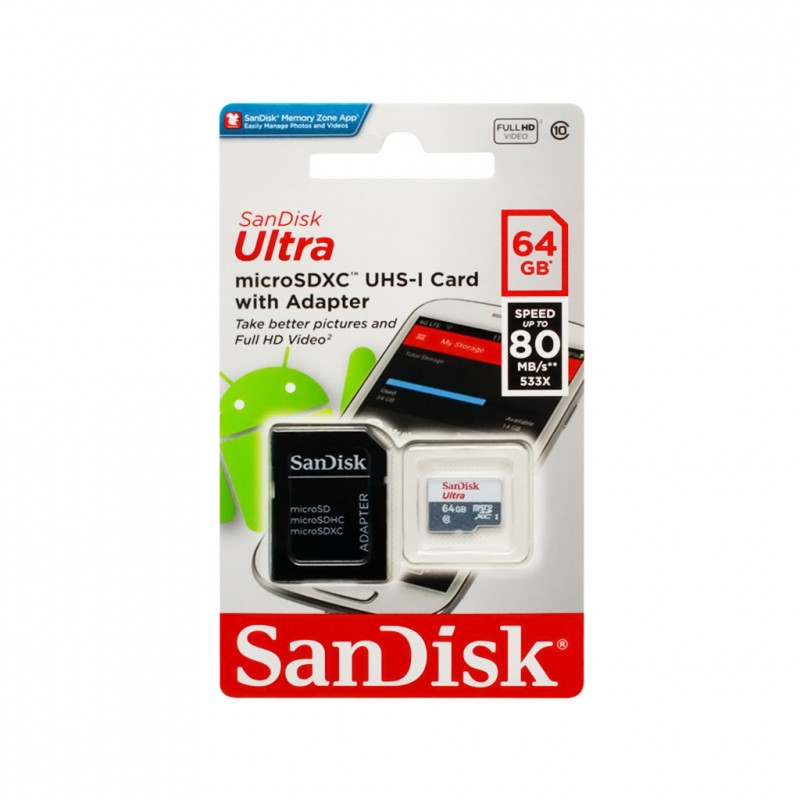 SanDisk Ultra microSDXC Class 10 UHS-I 80MB