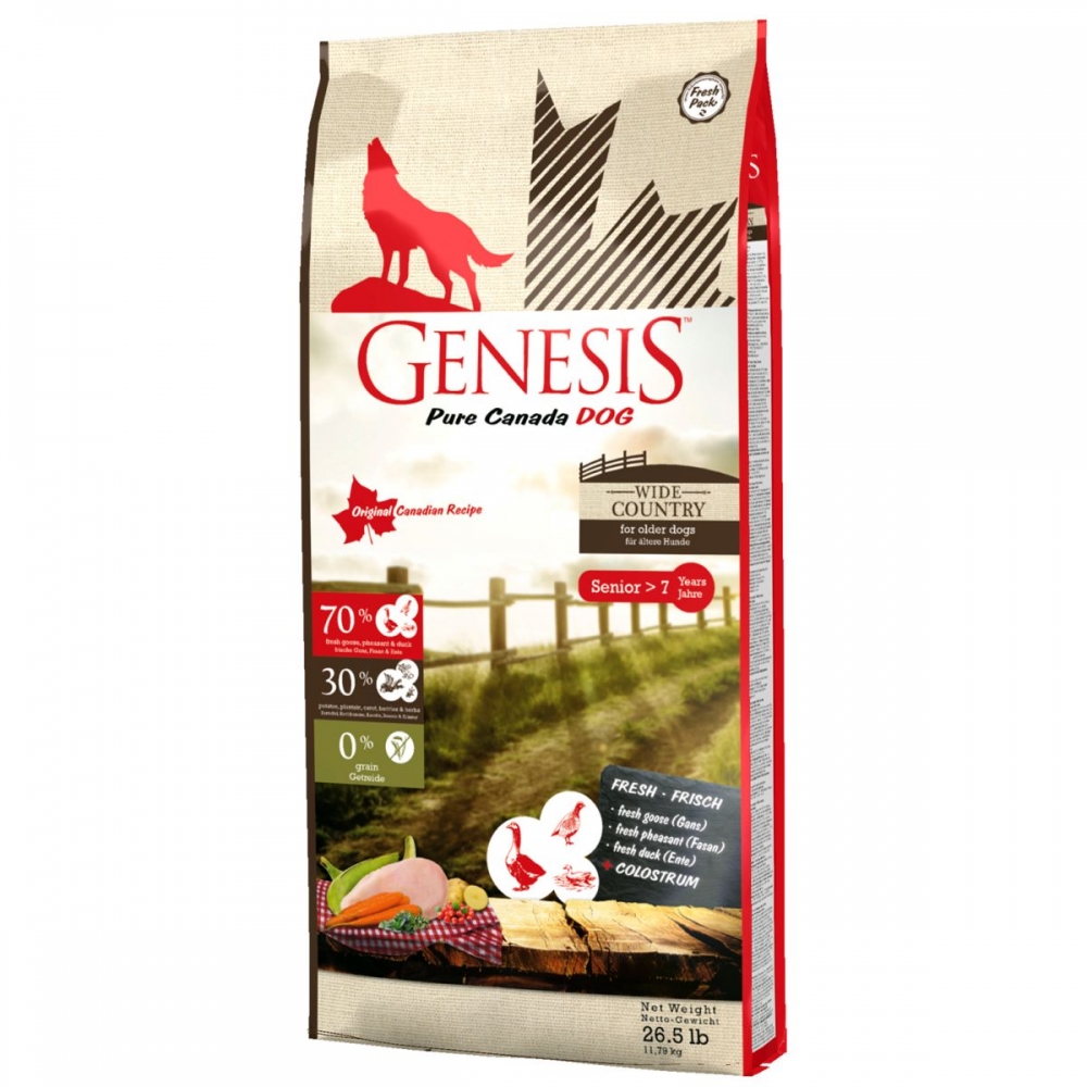 GENESIS WIDE COUNTRY SENIOR WITH CHICKEN, PHASAN, GOSE AND DUCK 