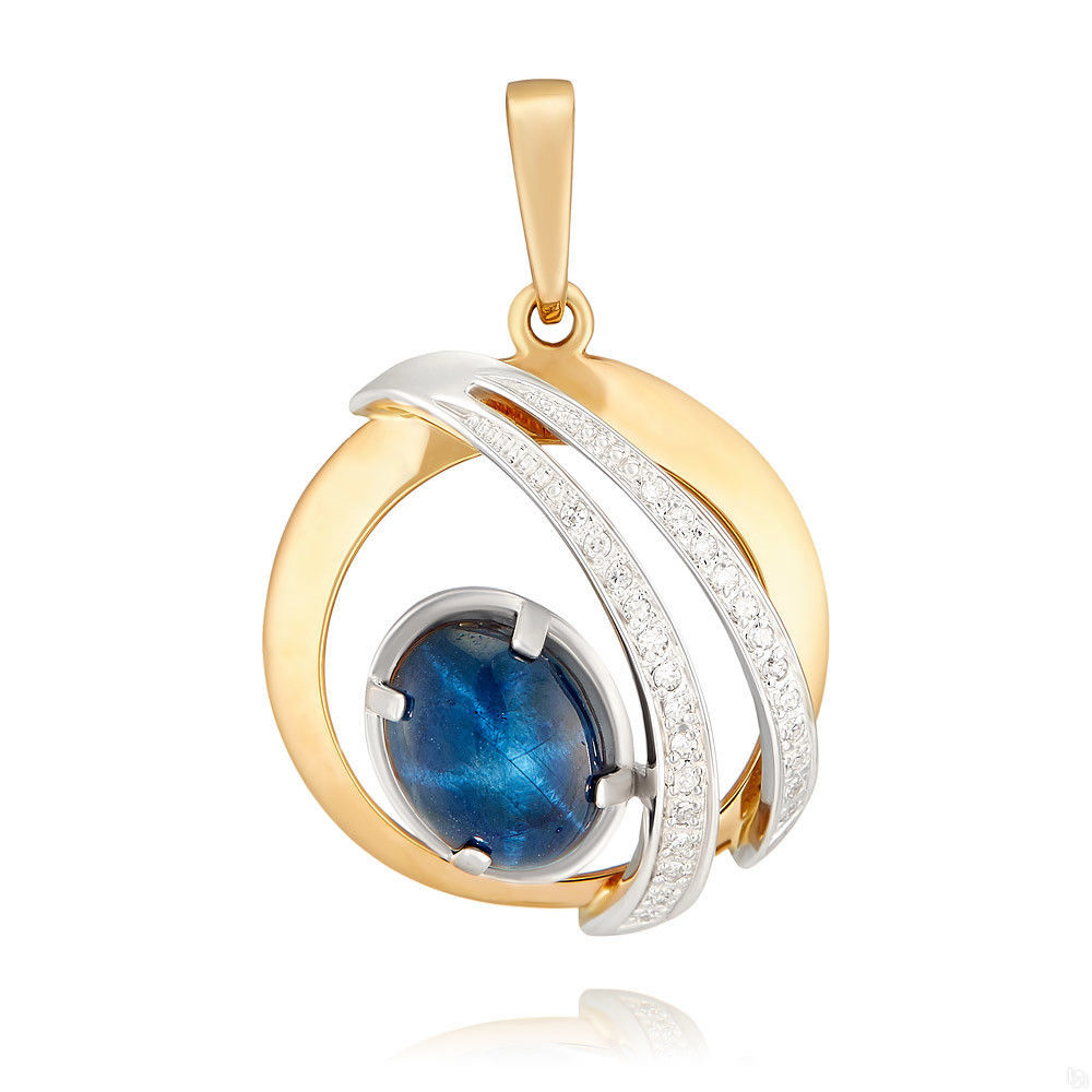 PENDANT IN RED GOLD 585 SAMPLE WITH SAPPHIRE DIAMOND.jpg 