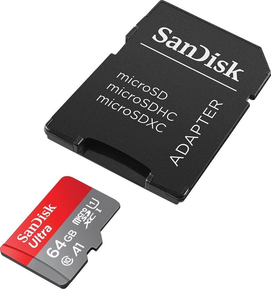 SANDISK ULTRA MICROSDXC CLASS 10 UHS CLASS 1 A1 100MBS 64GB + SD ADAPTER.jpg  