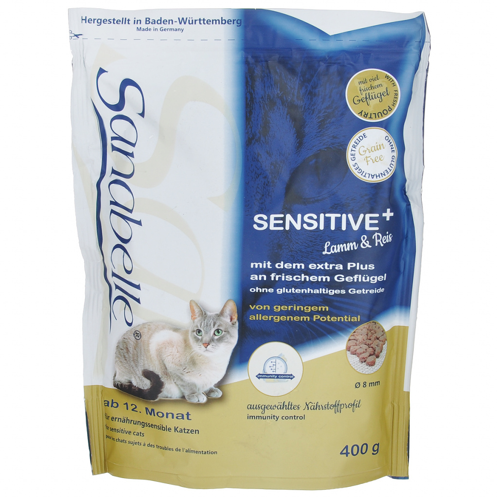 Sanabelle cat food for sensitive digestion, with lamb 