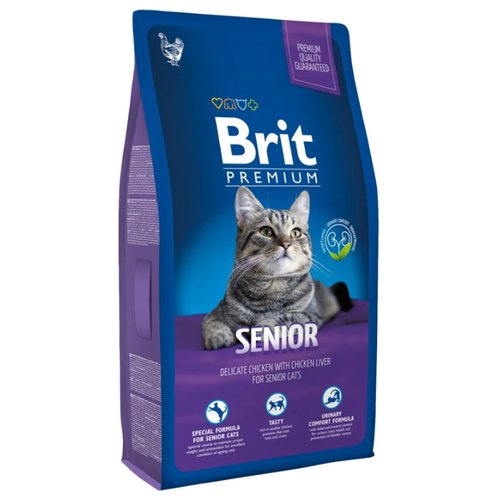 FOOD FOR ELDERLY CATS BRIT PREMIUM CAT SENIOR FOR PREVENTION OF ICD WITH CHICKEN 