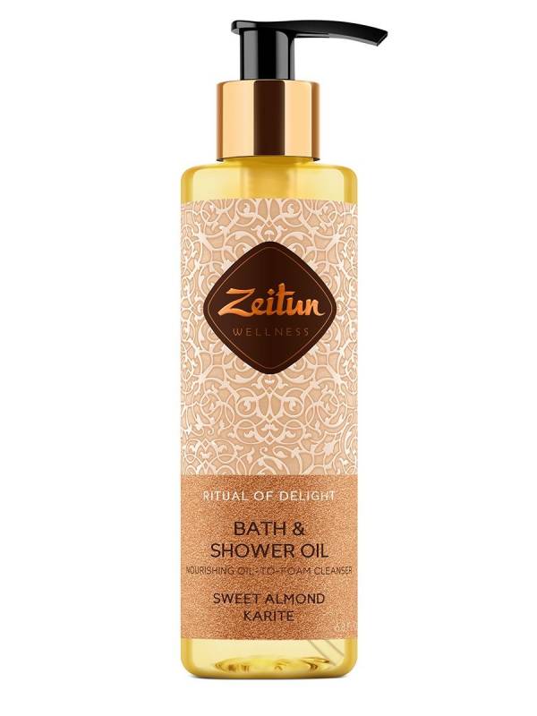 ZEITUN NUTRITIONAL HYDROPHILIC SHOWER OIL 'RITUAL OF PLEASURE' WITH SWEET ALMONDS AND KARITA 