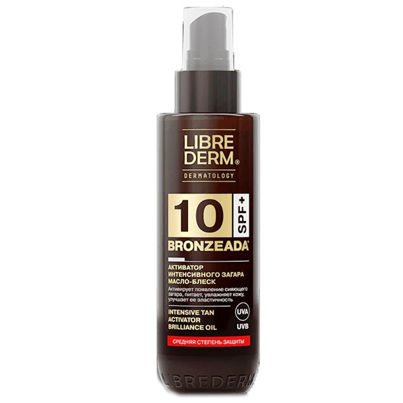 Librederm Bronzeada oil-shine activator of intense tanning SPF 10 