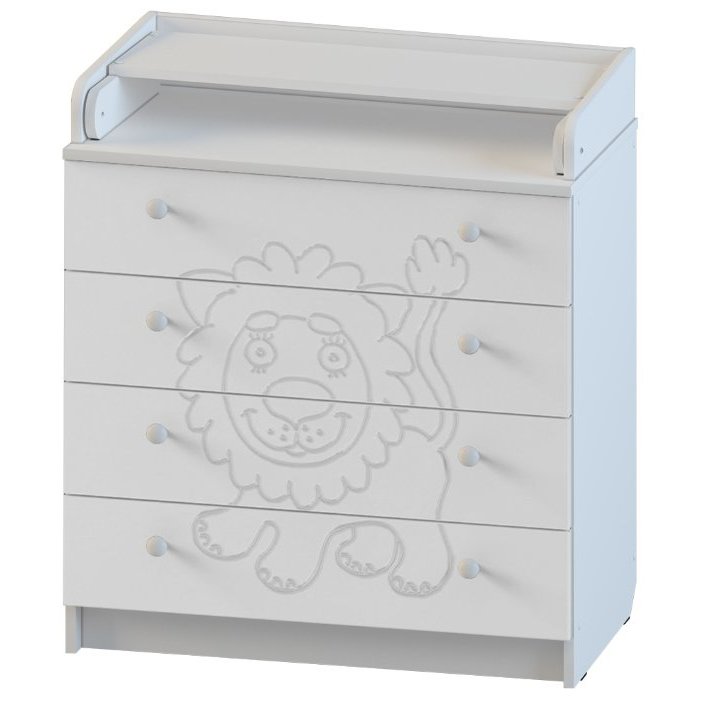 Changing chest of drawers Aton Furniture KR 80K / 4 PVC Cat 