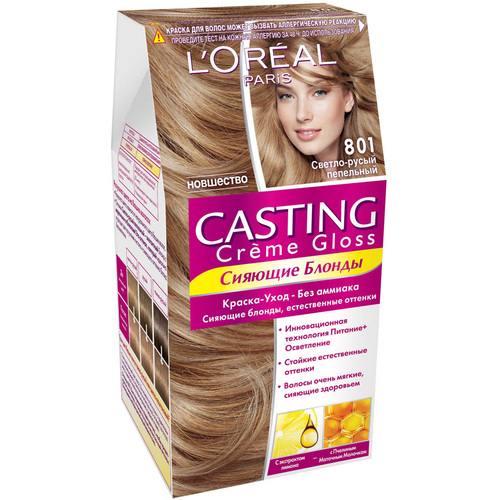 LOreal Paris Casting Creme Gloss Permanent Hair Dye Light Blonde Ash 