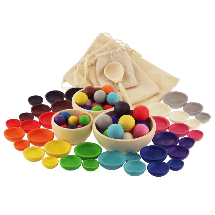 Wooden toy Ulanik Sorter Montessori 'Colors and sizes' 