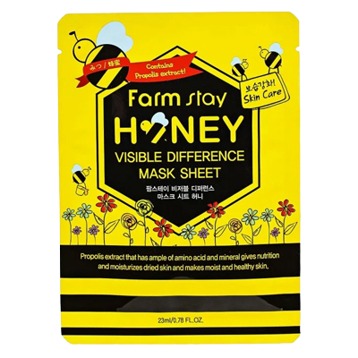 FARMSTAY FABRIC MASK WITH HONEY AND PROPOLIS, 23 ML-1 