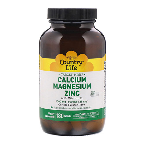 Country Life Calcium, Magnesium & Zinc 
