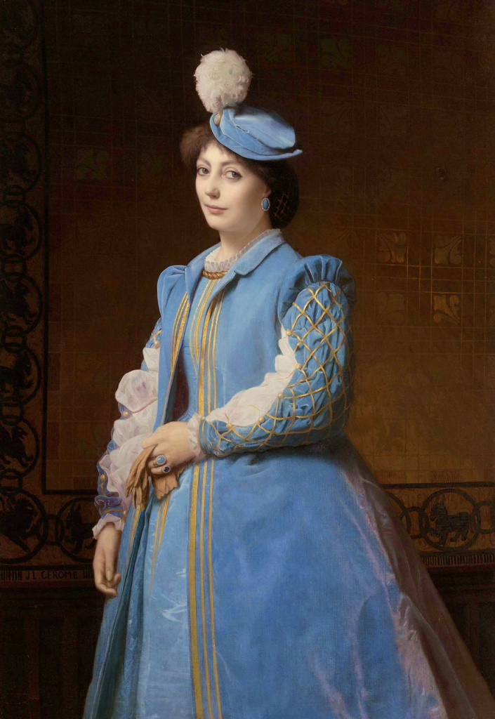 Lady in blue 