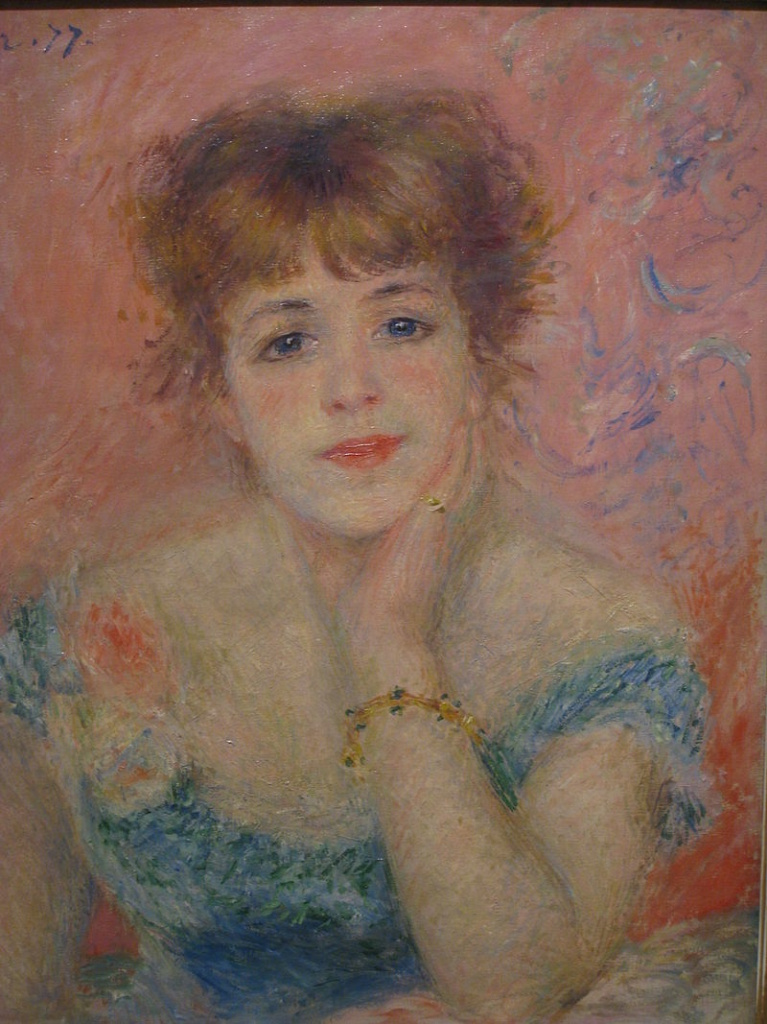 Portrait of the actress Jeanne Samary 