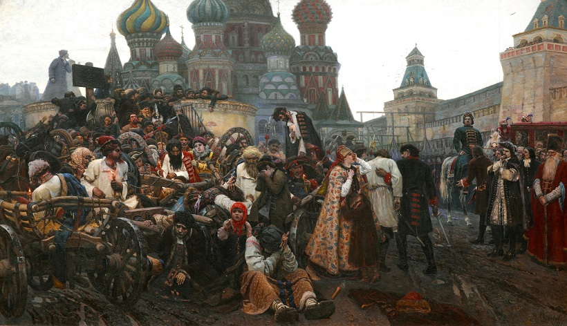 Morning of the Streltsy Execution ', V.I.  Surikov 