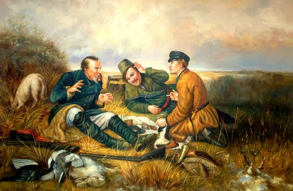 Hunters at a Halt ', V.G.  Perov 