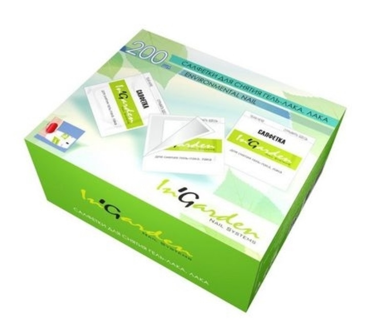 IN'GARDEN WIPES FOR REMOVING GEL-POLISH, POLISH IN INDIVIDUAL PACKAGING.jpg 