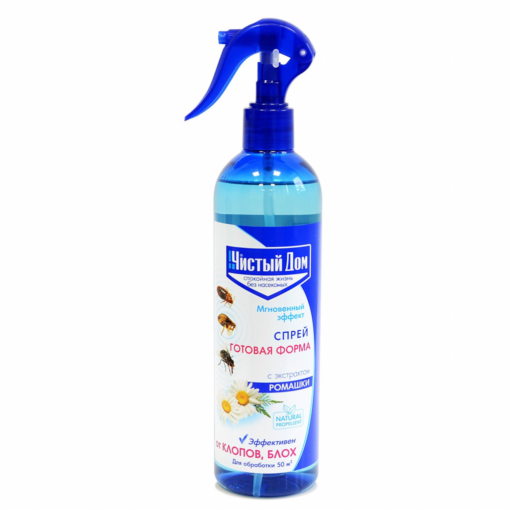 Spray Clean House from bedbugs, fleas and cockroaches aroma of chamomile 400 ml 