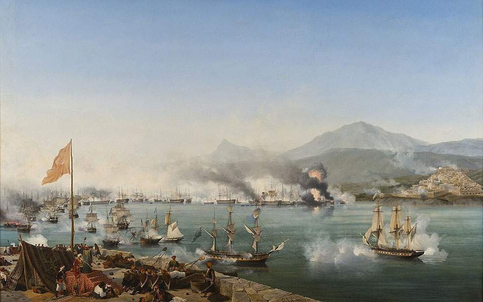 Naval battle at Navarino 