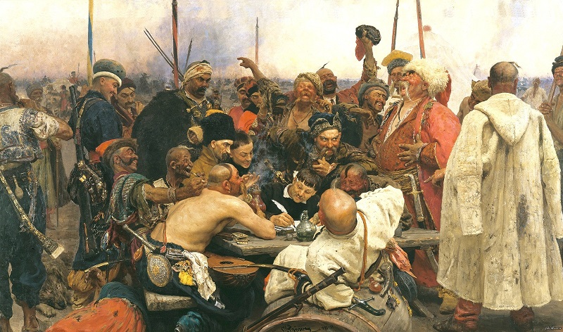 Cossacks write a letter to the Turkish sultan 