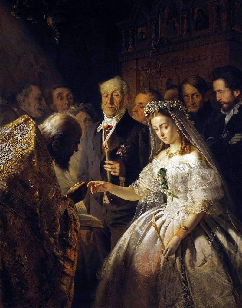 Unequal marriage ', V.V.  Pukirev 