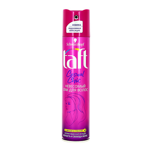 Taft Hairspray Casual chic Weightless low hold 