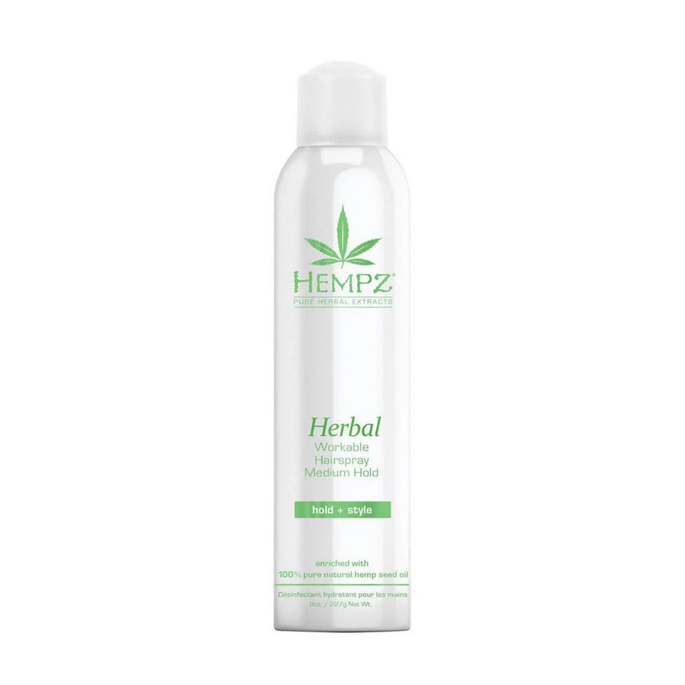 HEMPZ Herbal Hair Spray Medium Hold Healthy Hair Herbal Workable Hairspray 