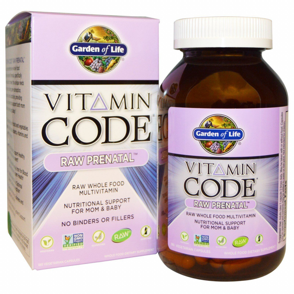 Garden of Life, Vitamin Code, Raw Prenatal
