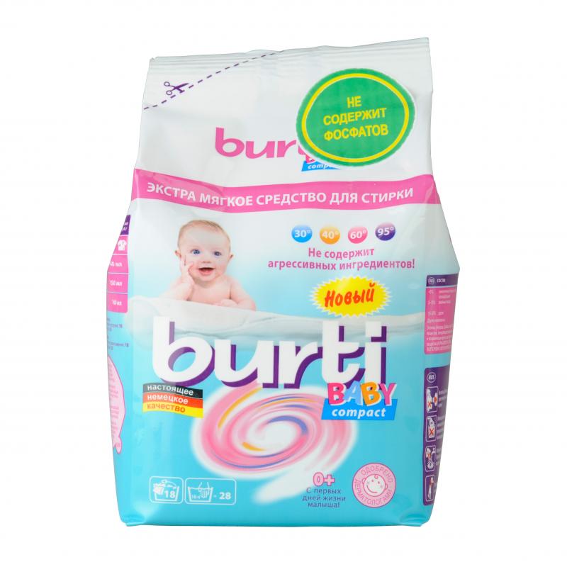 Concentrated baby washing powder 'Burti', 900 ml 