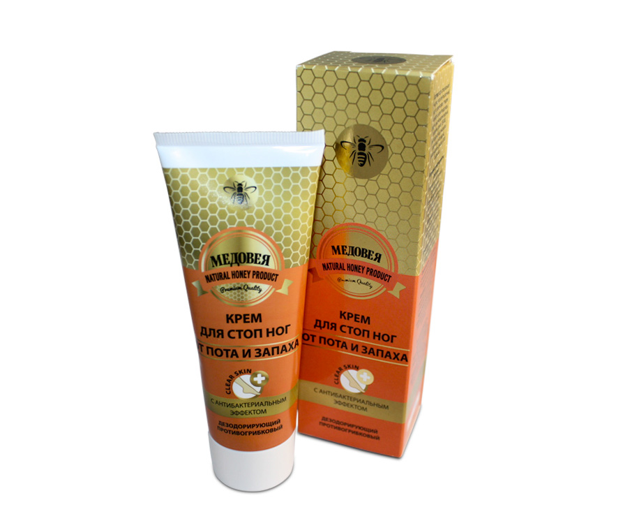 Honey / Foot cream from sweat and odor 