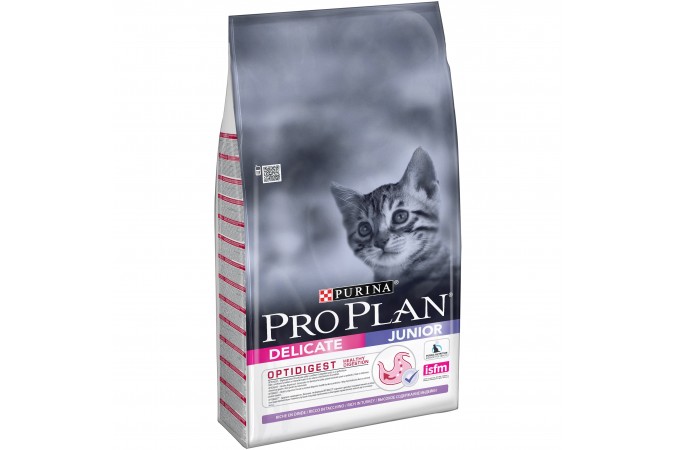 Purina Pro Plan Junior delicate for kittens with turkey and rice 