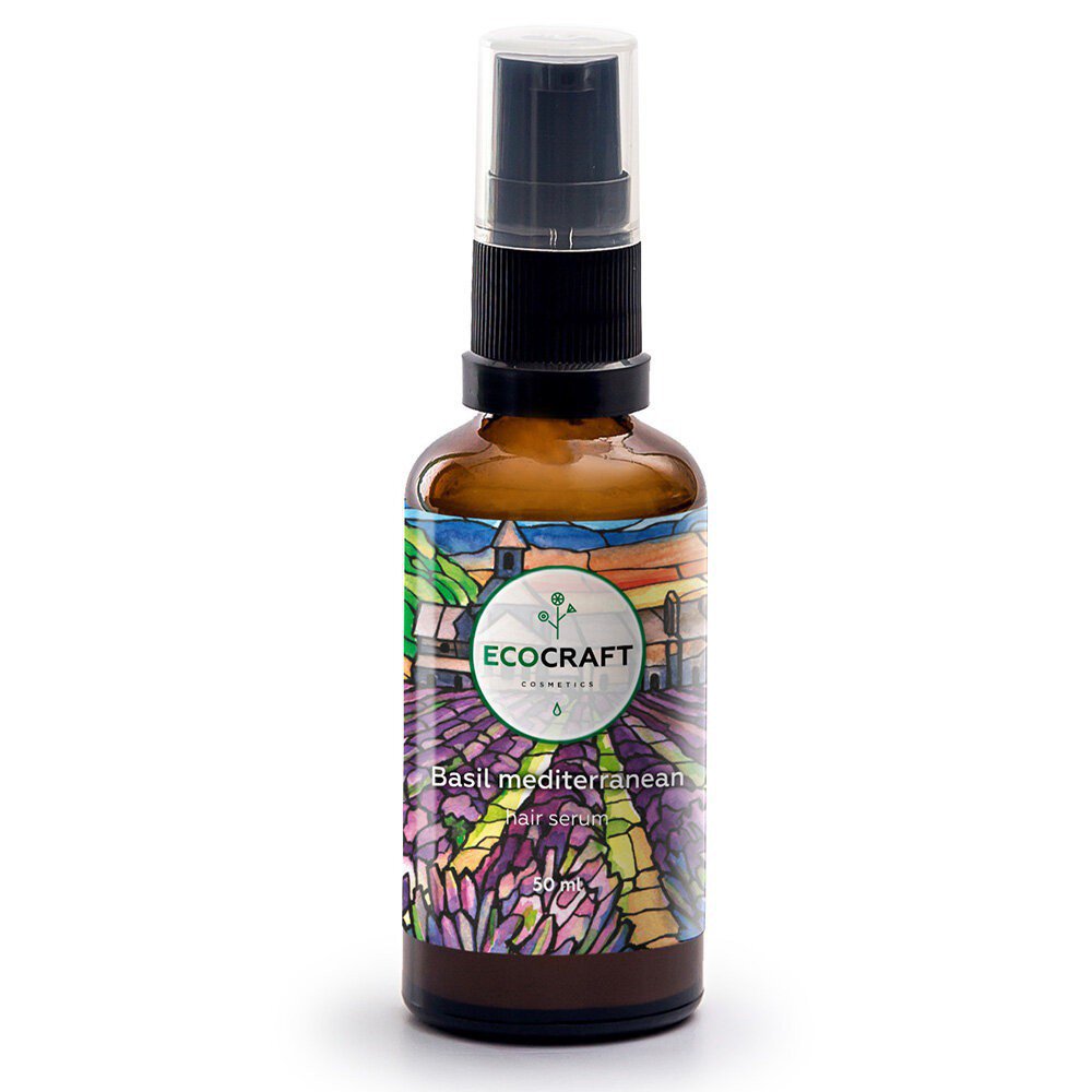 EcoCraft Serum (serum) for weakened and split ends Mediterranean Basil 