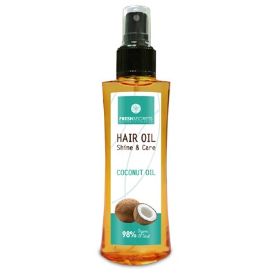 FRESH SECRETS HAIR OIL WITH COCONUT FROM CRIPPED ENDS 