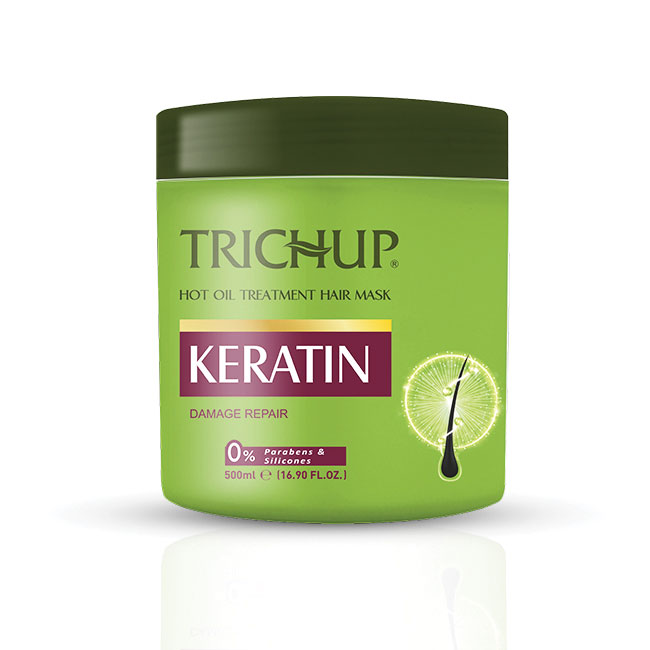 TRICHUP HAIR MASK WITH HOT OIL KERATIN HOT OIL TREATMENT MASK KERATIN 