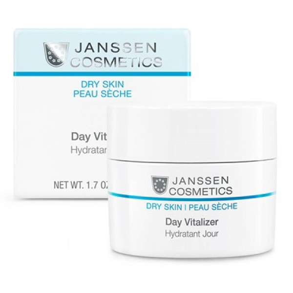 JANSSEN DRY SKIN DAY VITALIZER MOISTURIZING DAY CREAM FOR FACE AND DECOLTE AREA 