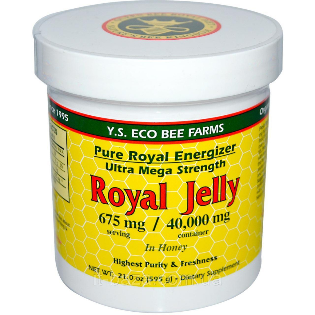 Y.S. Eco Bee Farms, Honey with Royal Jelly, 675 mg 