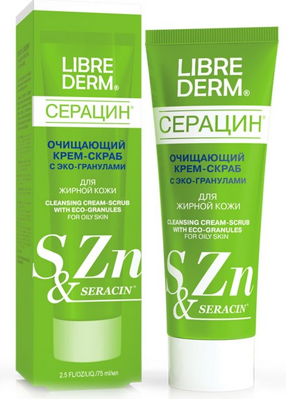 Librederm Seracin Blackhead Scrub Cream with Eco-Granules 