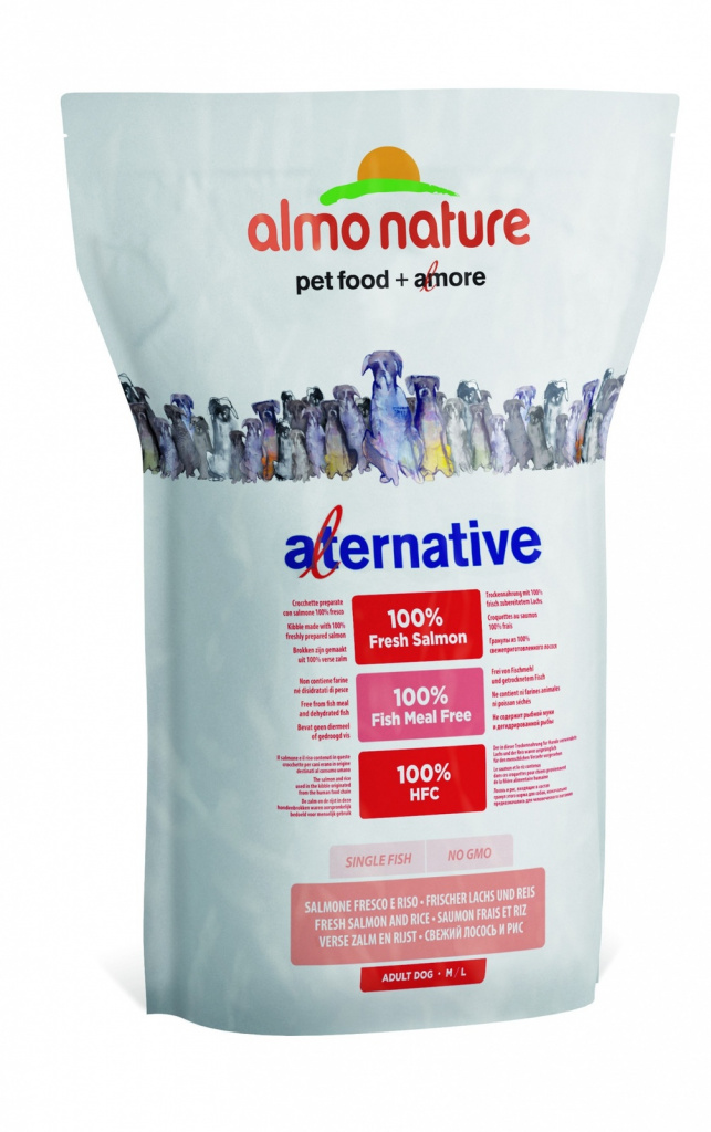ALMO NATURE ALTERNATIVE WITH FRESH SALMON AND RICE (50 MEAT) FOR MEDIUM AND LARGE BREED DOGS.jpg 
