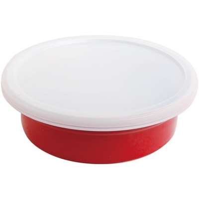 CERAMIC TRAY FRANK MOLLER, ROUND, WITH LID, 20.3 X 6 CM 