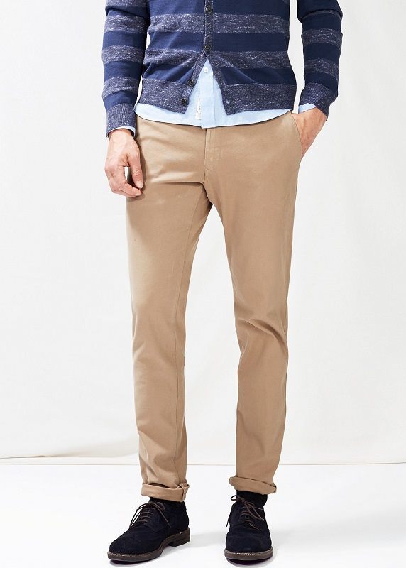 Beige casual chinos 