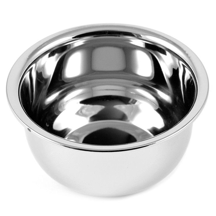 Shaving bowl made of steel is a great solution for home and travel 