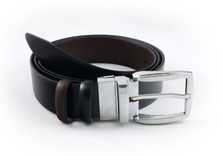 Men's leather belt reversible 