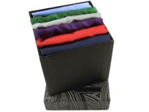 Silk pocket squares set 