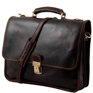 Leather briefcase 