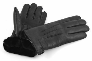 Winter leather gloves 