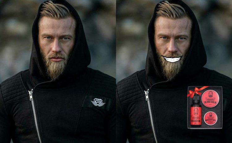 There would be a beard, but there is a care product 